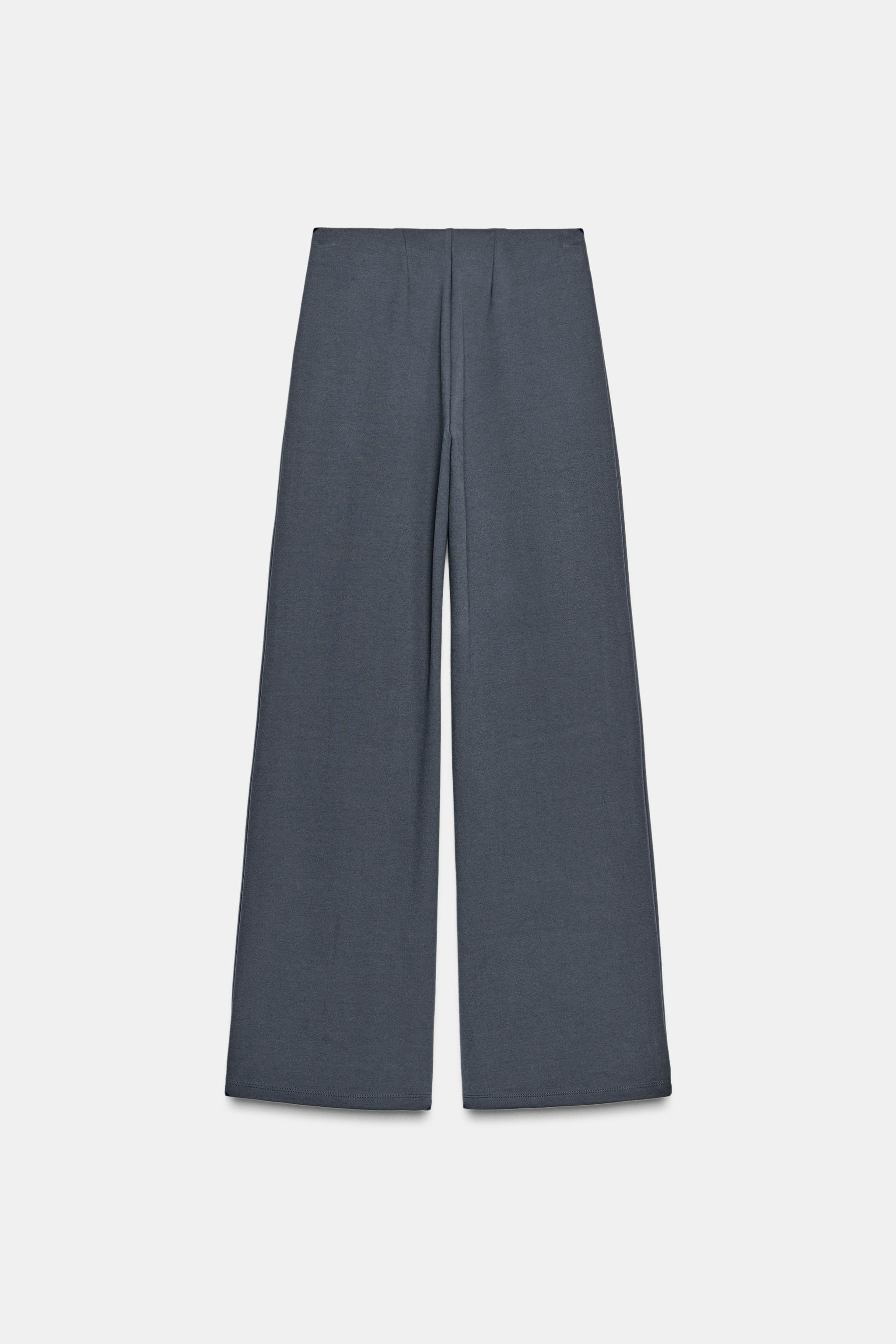 INTERLOCK WIDE LEG PANTS